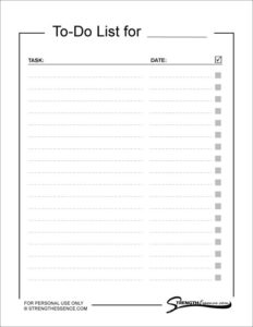 free to do list pdf 2022 printable strength essence