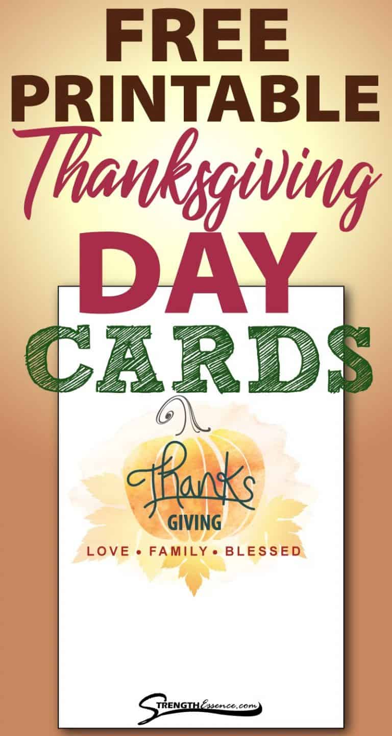 Free printable thanksgiving cards 2023 pdf strength essence