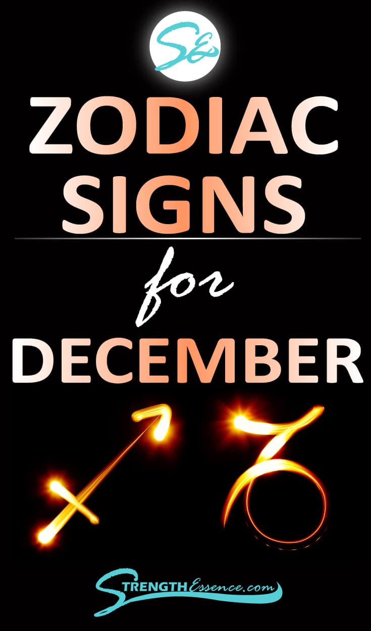 Zodiac Signs for December Astrology Dates Symbols Traits