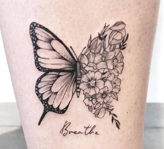 Breathe Butterfly - Tattoo Ideas Spiritual