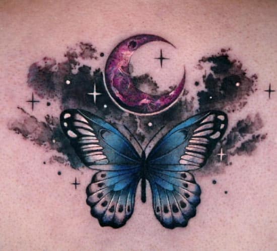 Crescent Moon - Spiritual Tattoo Design Ideas Example