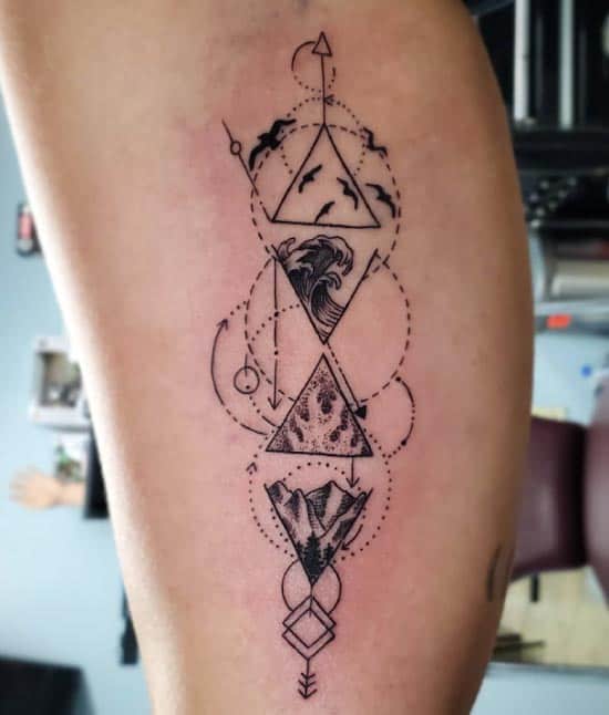 Four Elements - Spiritual Tattoo Design Ideas Meaning